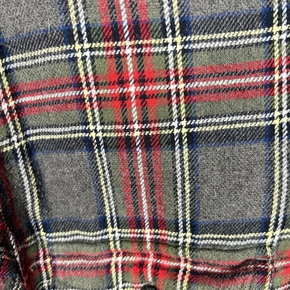 Woolrich Men's Cotton Long Sleeve Button Down Flannel Red Gray Plaid Size M - Picture 4 of 8